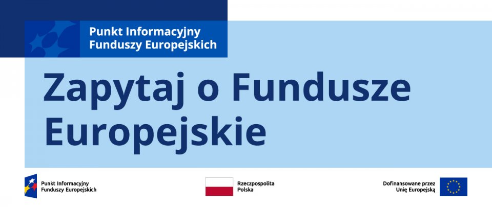 Logo Punkty Informacyjne Funduszy Europejskich